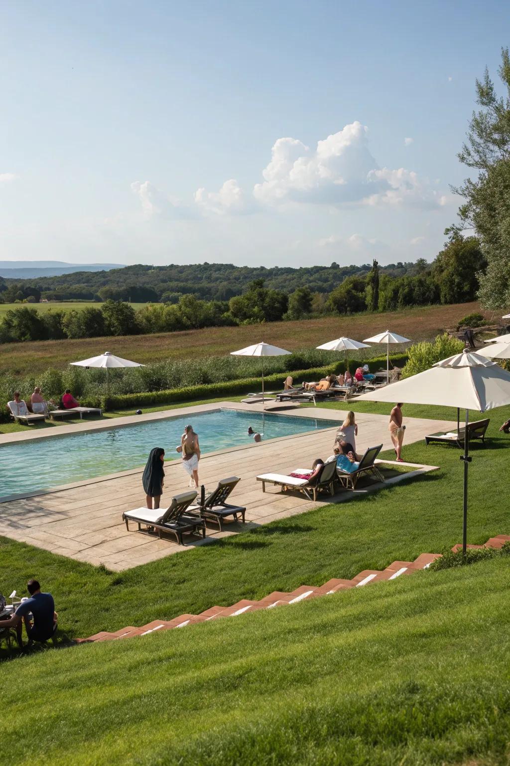 Open grass spaces offering flexibility and fun.