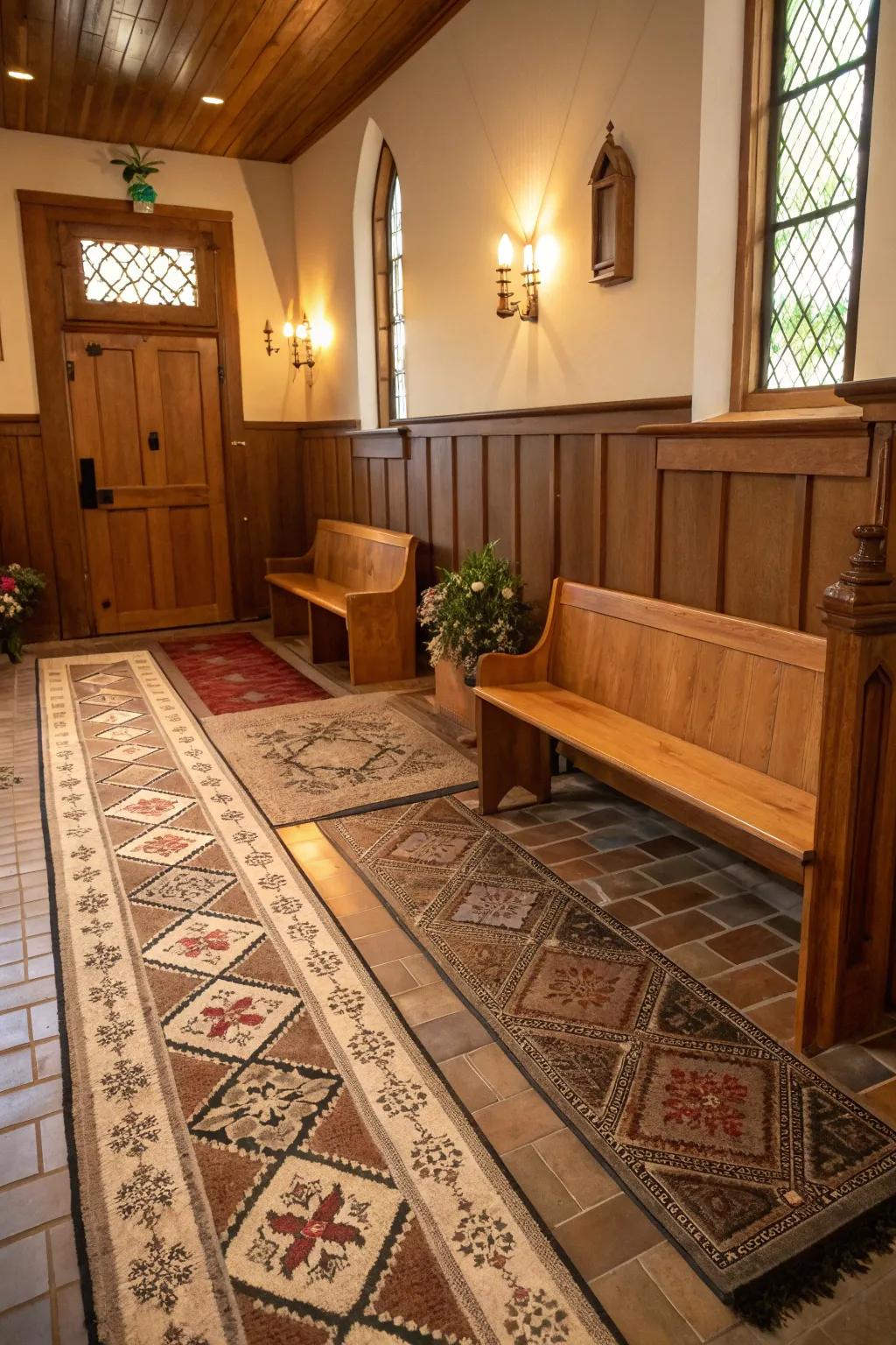 A harmonious mix of textures for a welcoming feel.