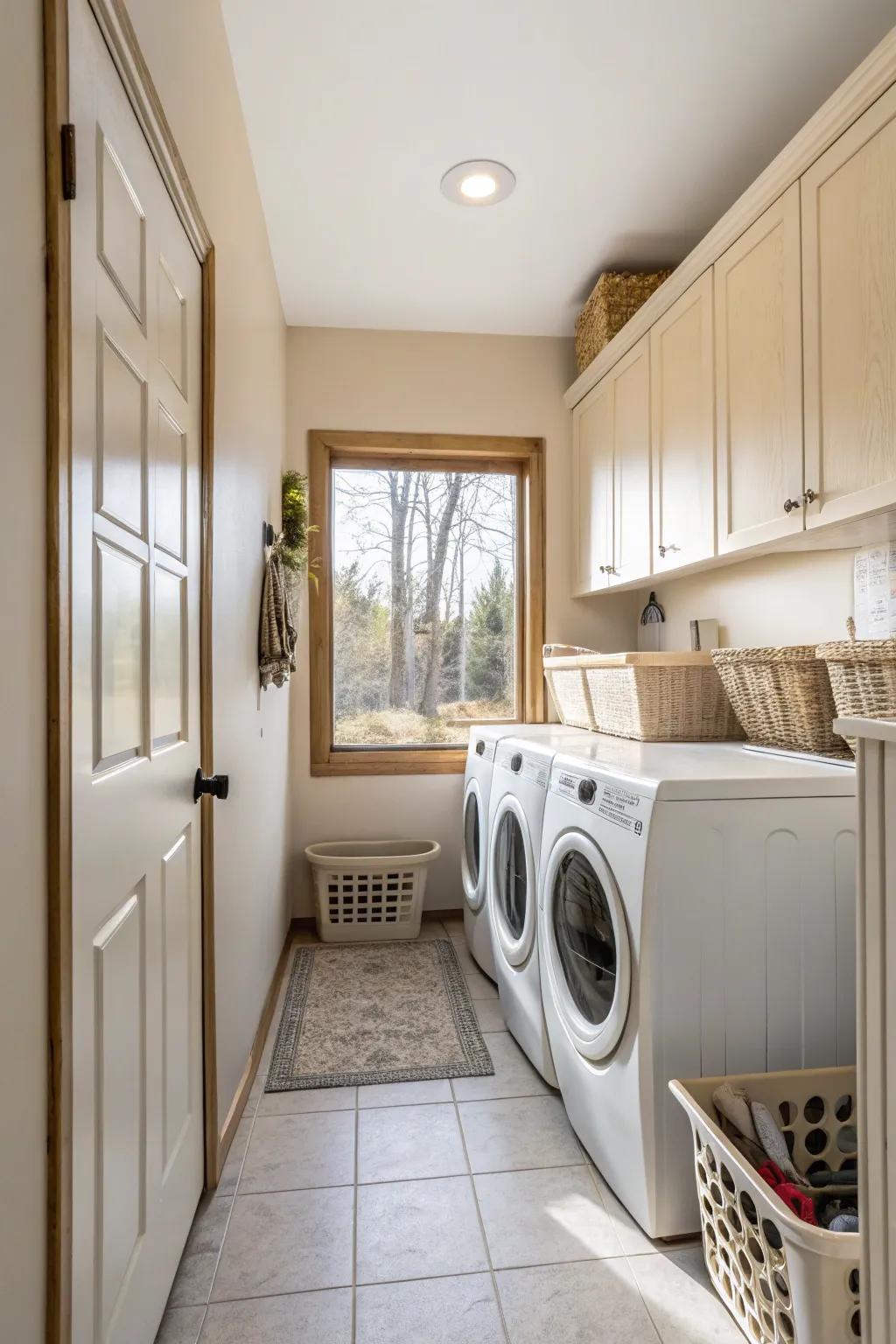 Brighten your area using pale, airy colors.