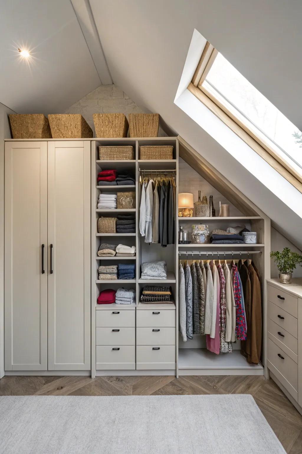 Open and closed storage offers advantages in equal measure.