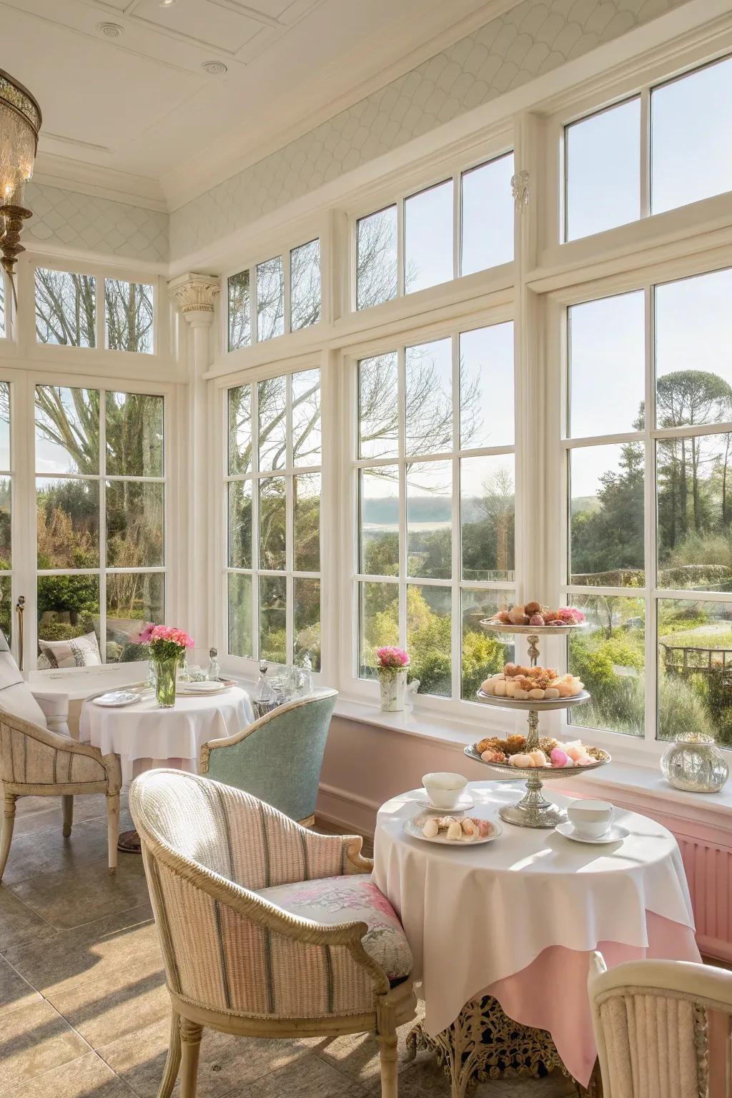 Natural light makes your tea space feel expansive and inviting.