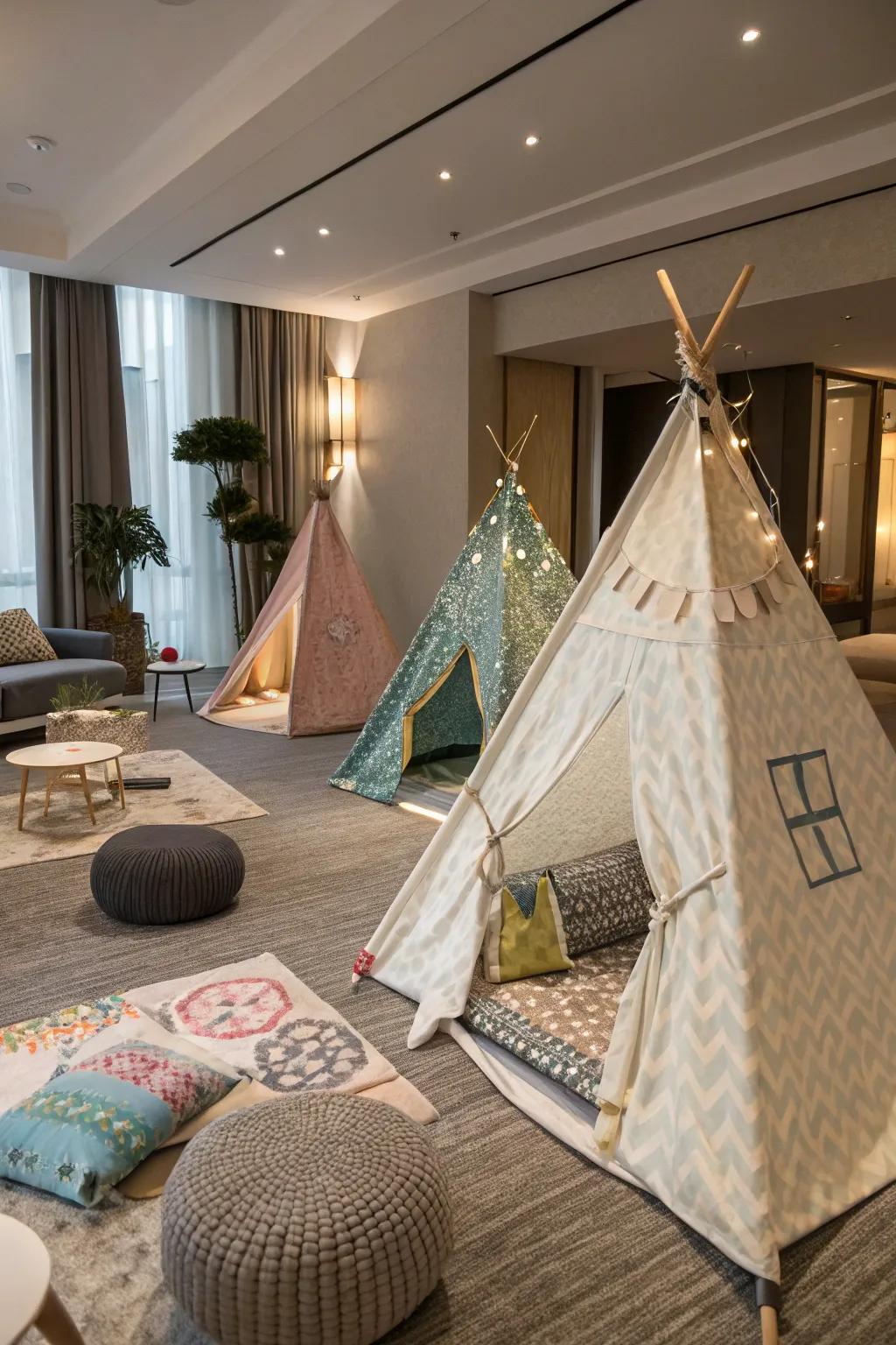 Diverse tent layouts for unique aesthetics.