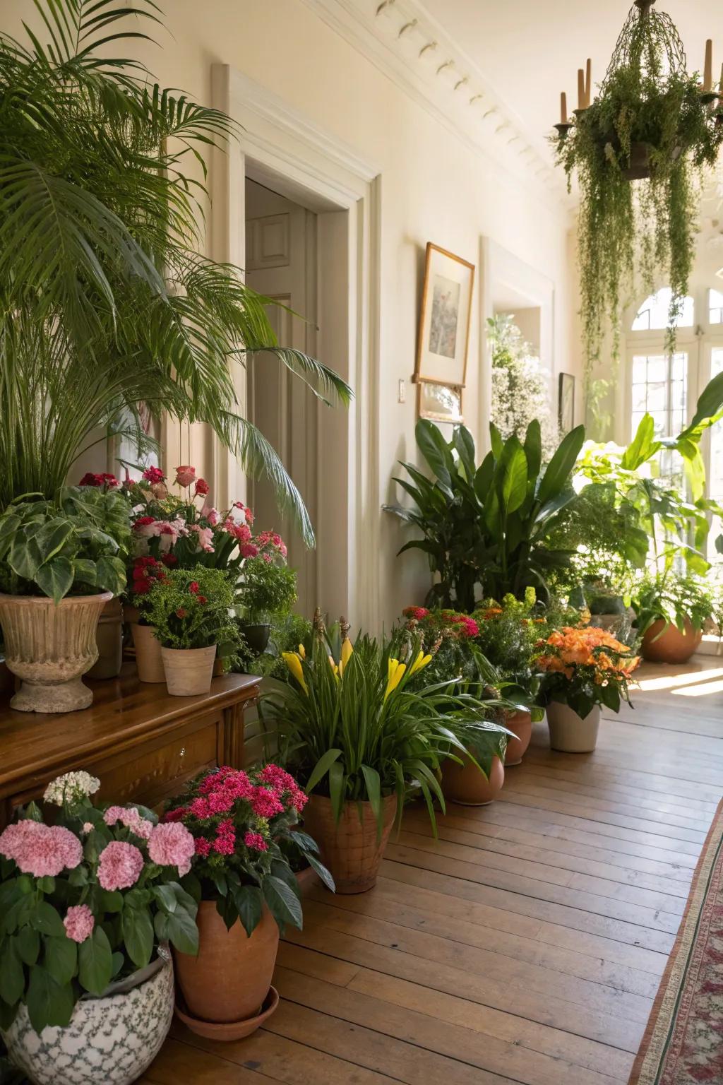 Introducing a fragment of nature into a Southern-inspired room.