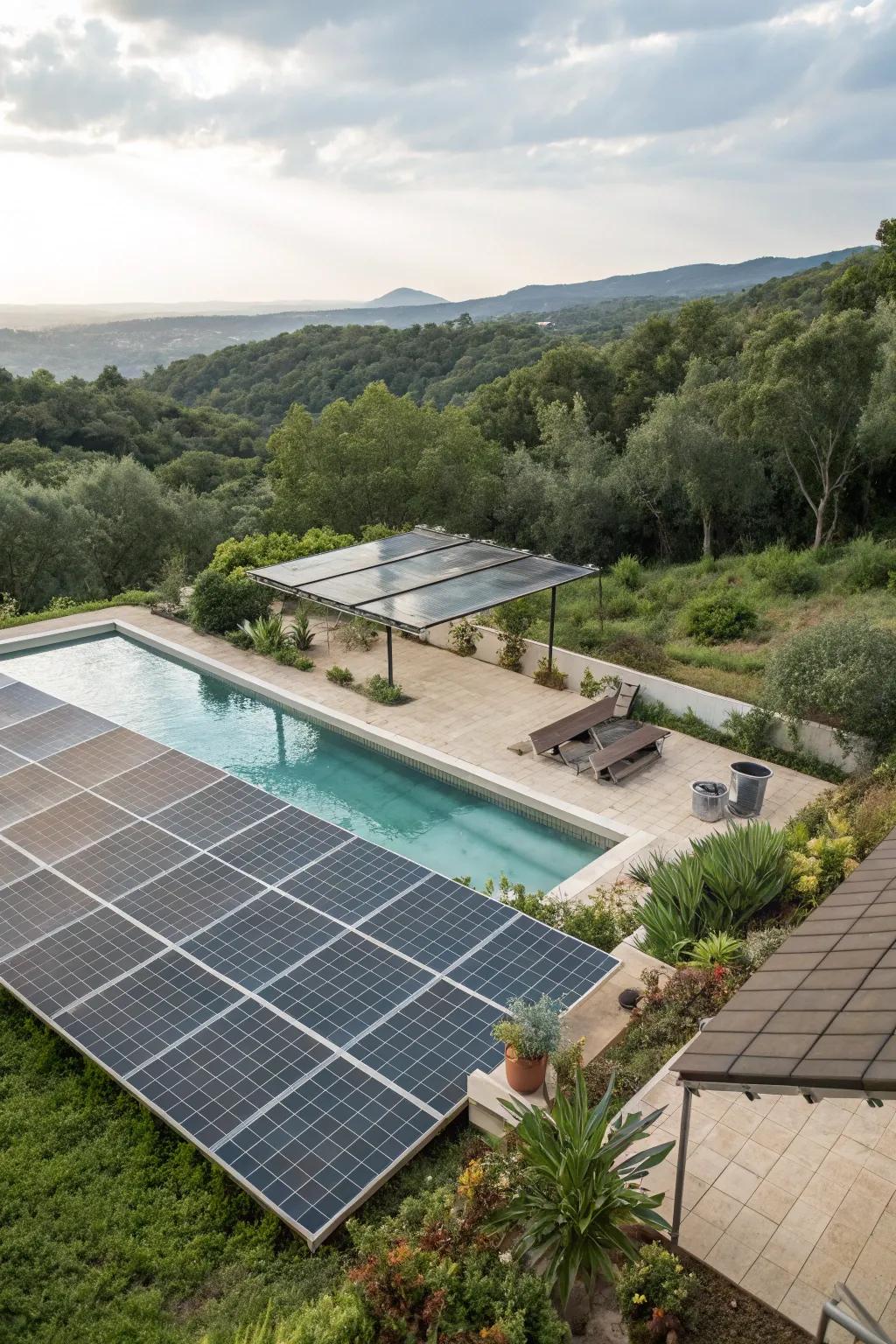 Go green with an eco-friendly compact pool.