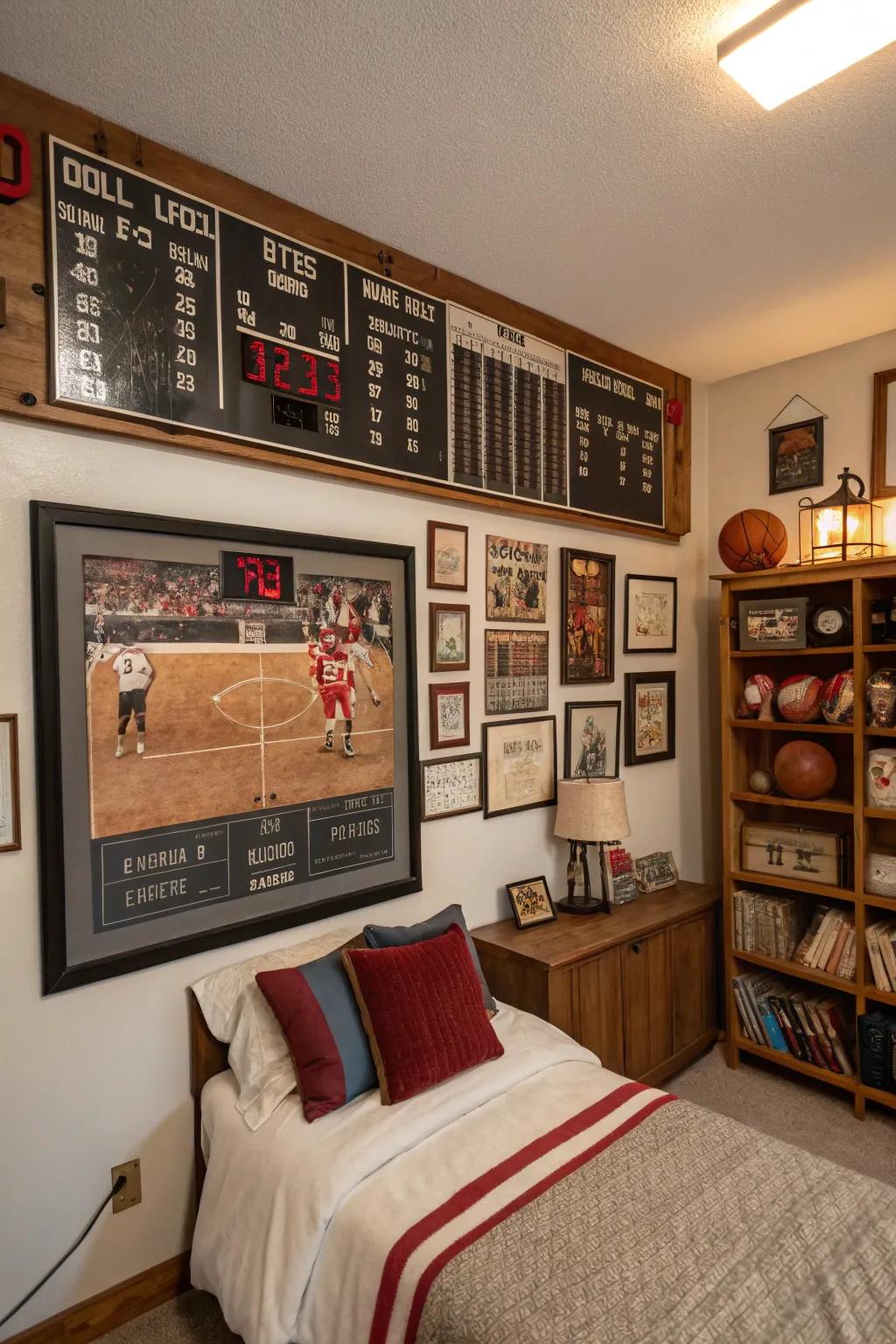 Add nostalgia with classic sports features.