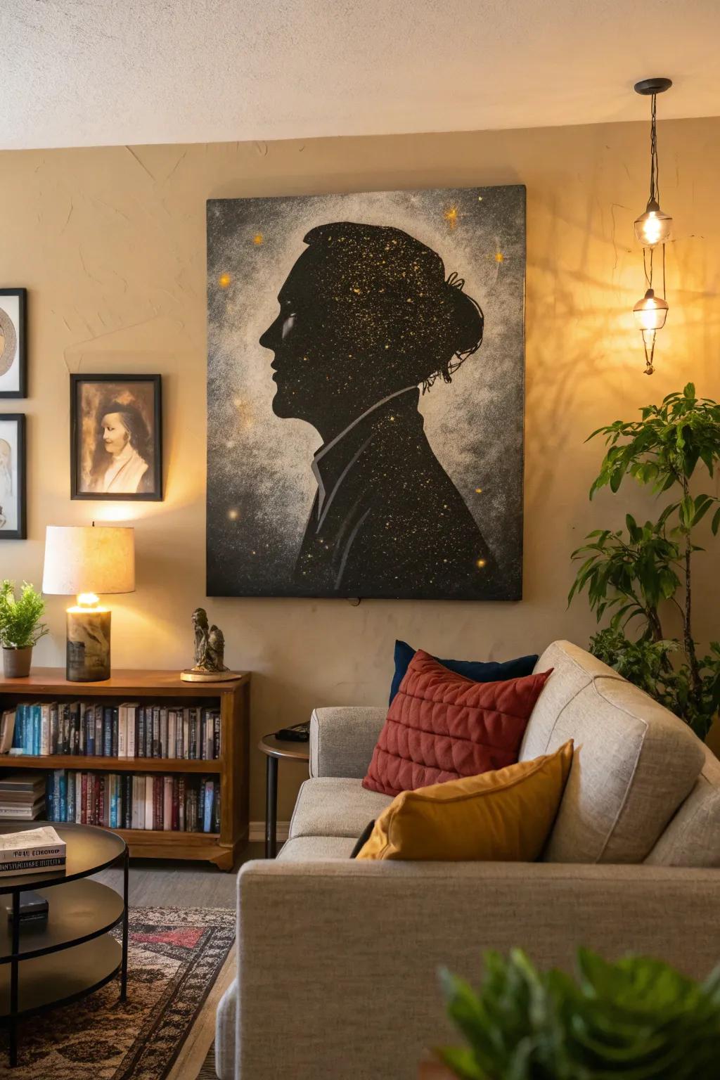 Shape portraits add a personal and artistic touch.