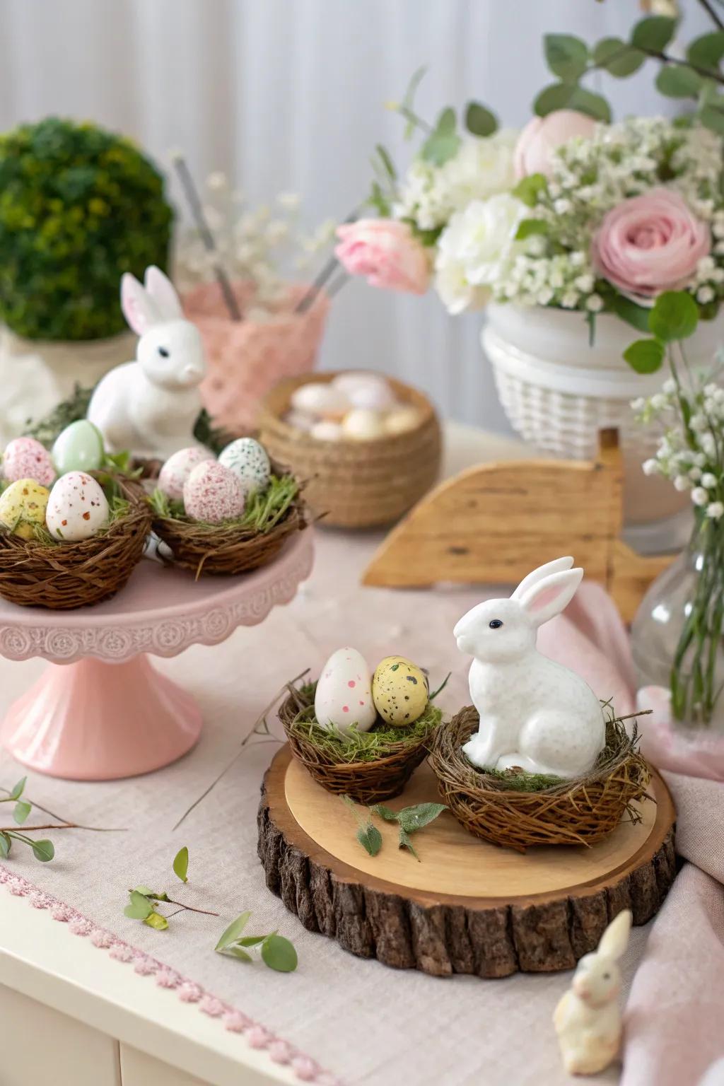 Seasonal emblems inject a playful element onto the table.