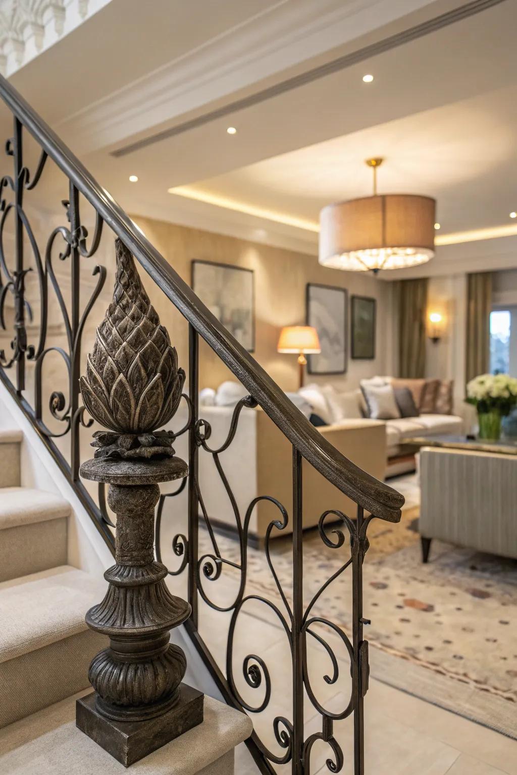 Imaginative railings can work as standout pieces in any house.