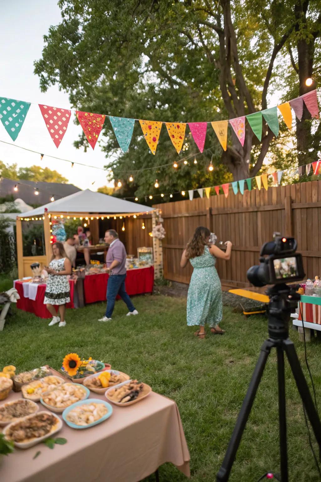 Bring the festival atmosphere to your backyard for a lively celebration.