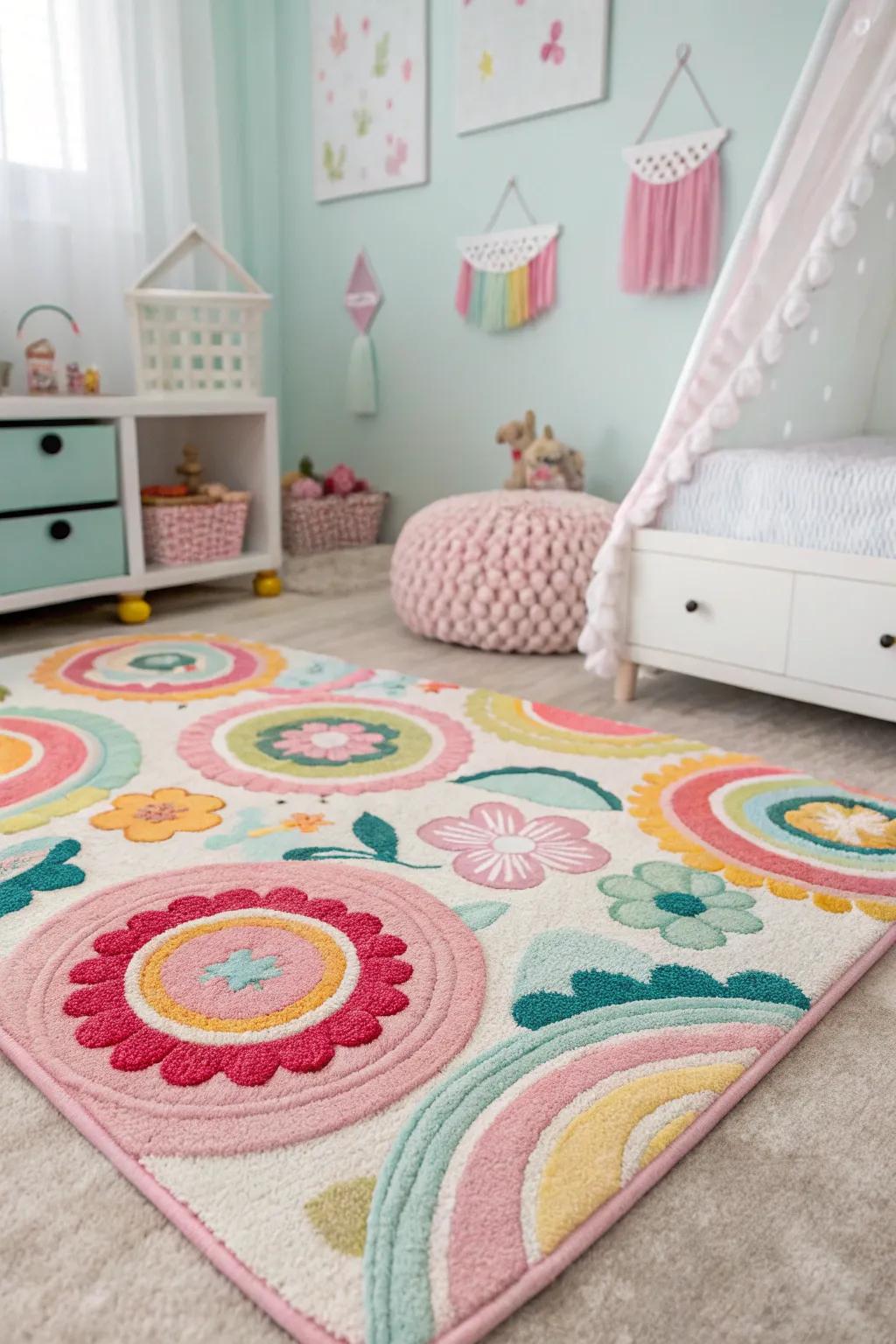 Rugs can infuse both warmth and flair into a setting.