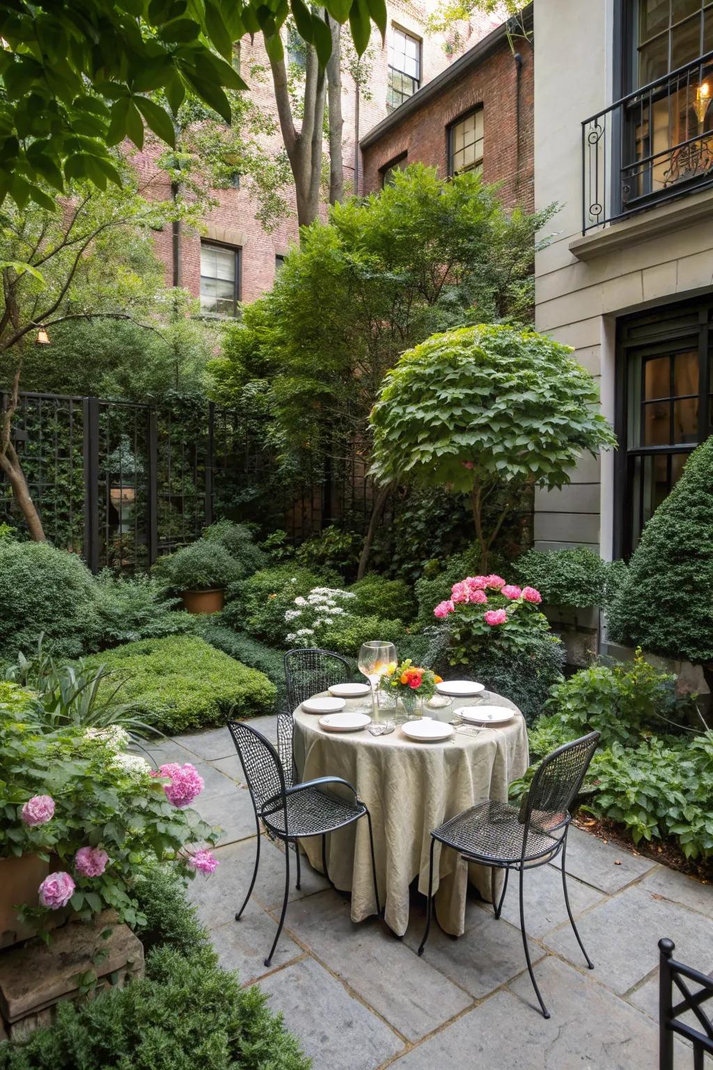 Eat al fresco in a captivating setting.
