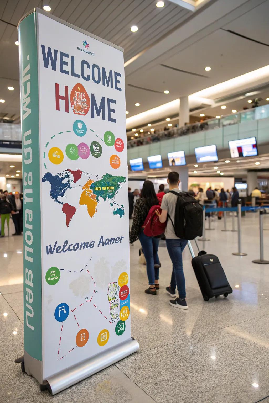 Spark wanderlust with travel-inspired welcome displays.