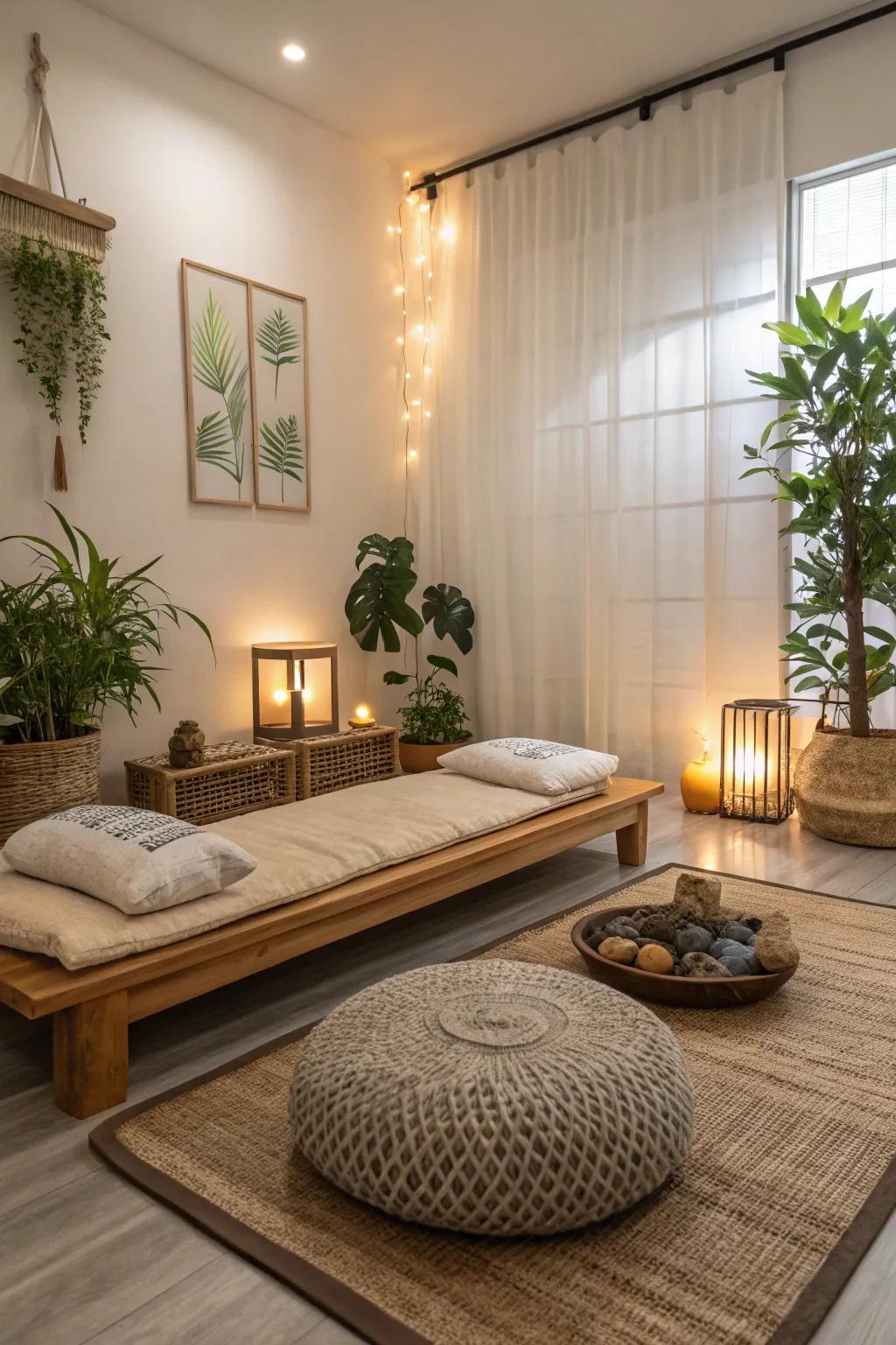 Pause and reflect: A serene corner for mindfulness.