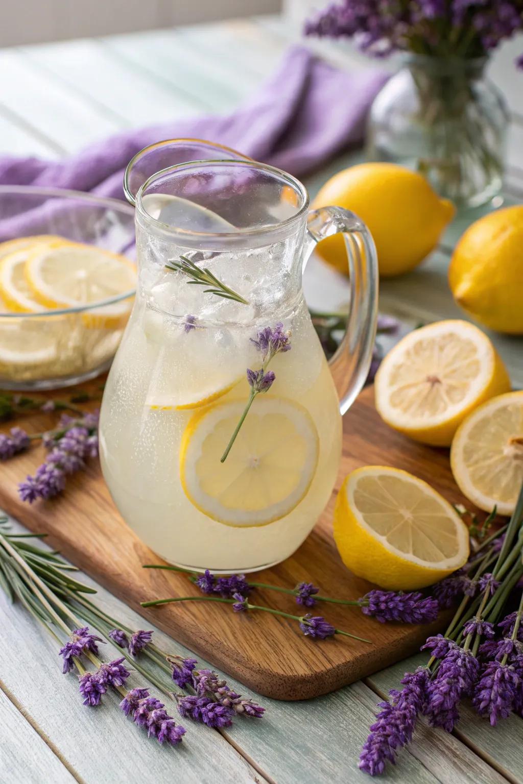 Refresh your taste buds with lavender-infused lemonade.