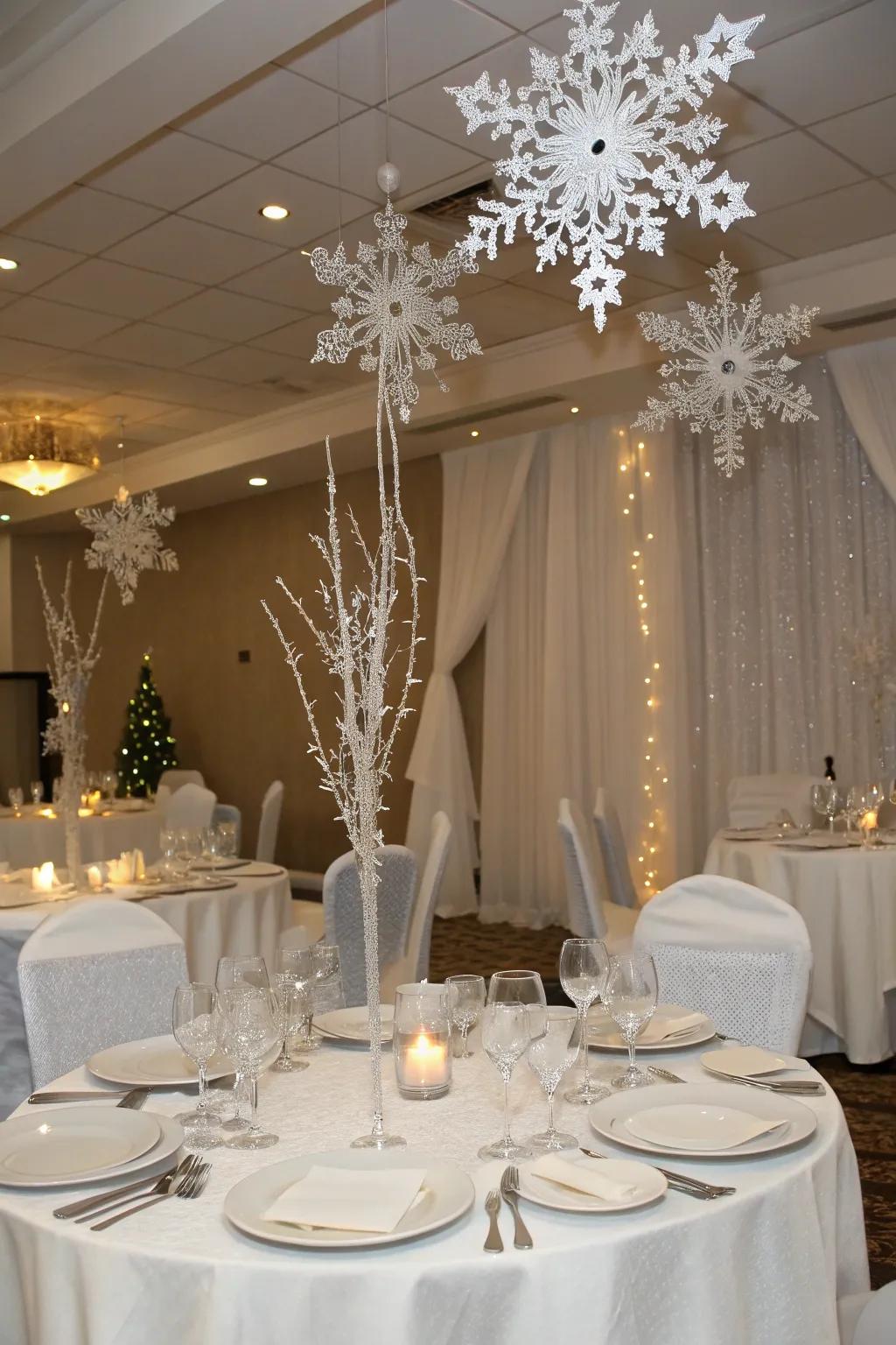 An enchanting Crystalline Form Soirée featuring elaborate decorations and gem highlights.