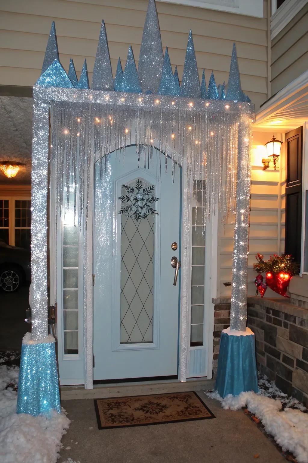 An elegant frigid palace approach to bedazzle and impress.