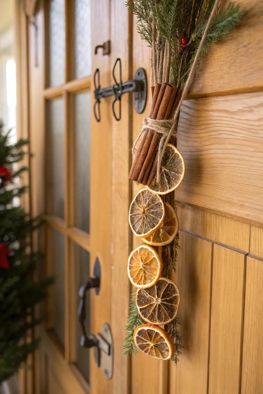Desiccated citrus contributes a fragrant and distinctive element.