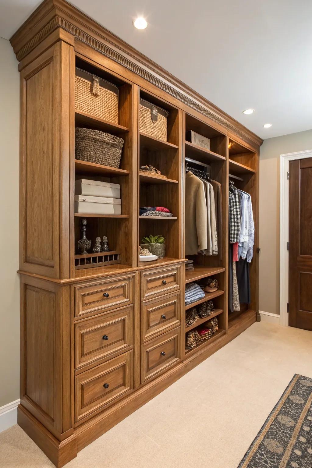 With custom-built closets, the touch is truly personal.