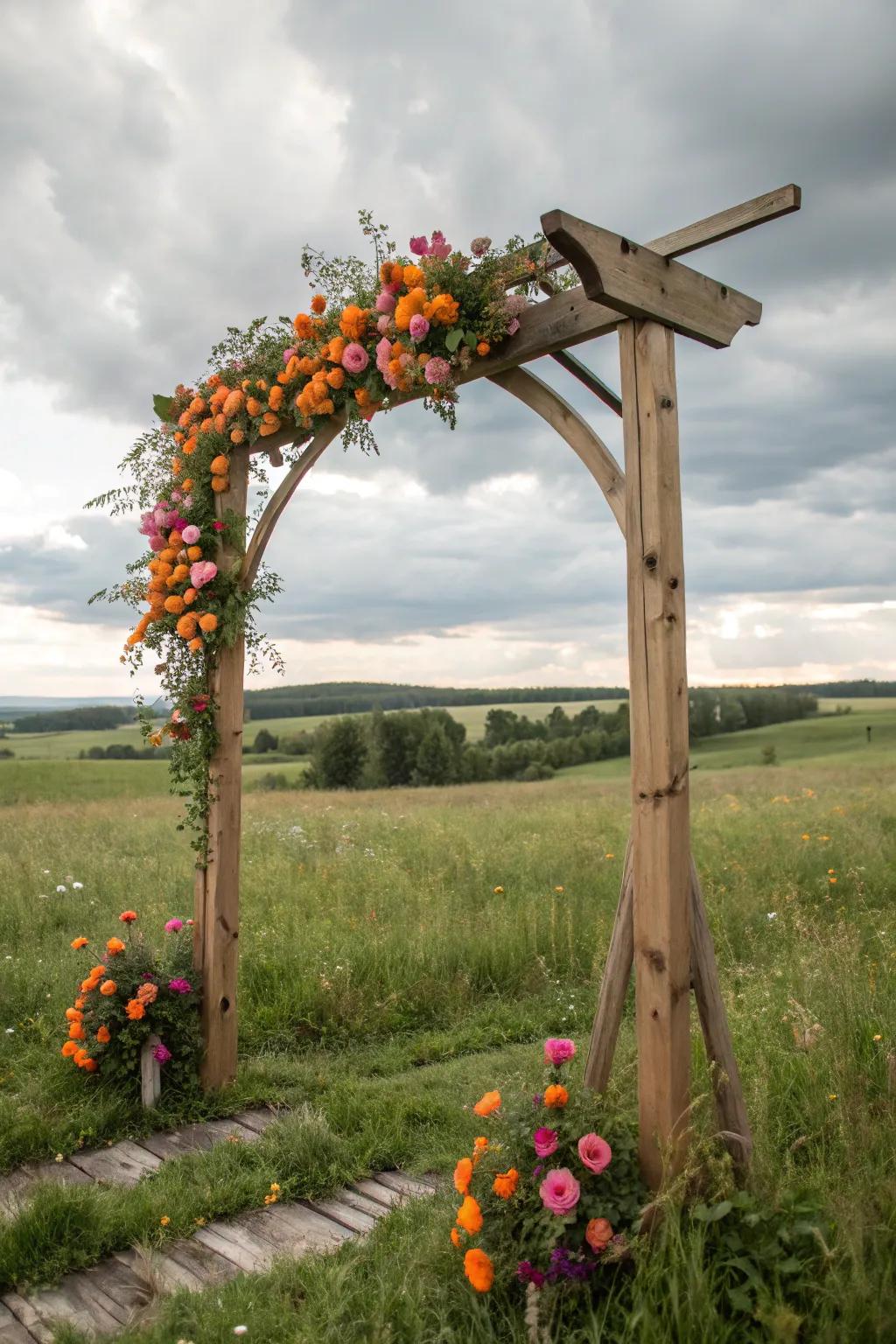 A burst of hue transforms your arch into the focal point.