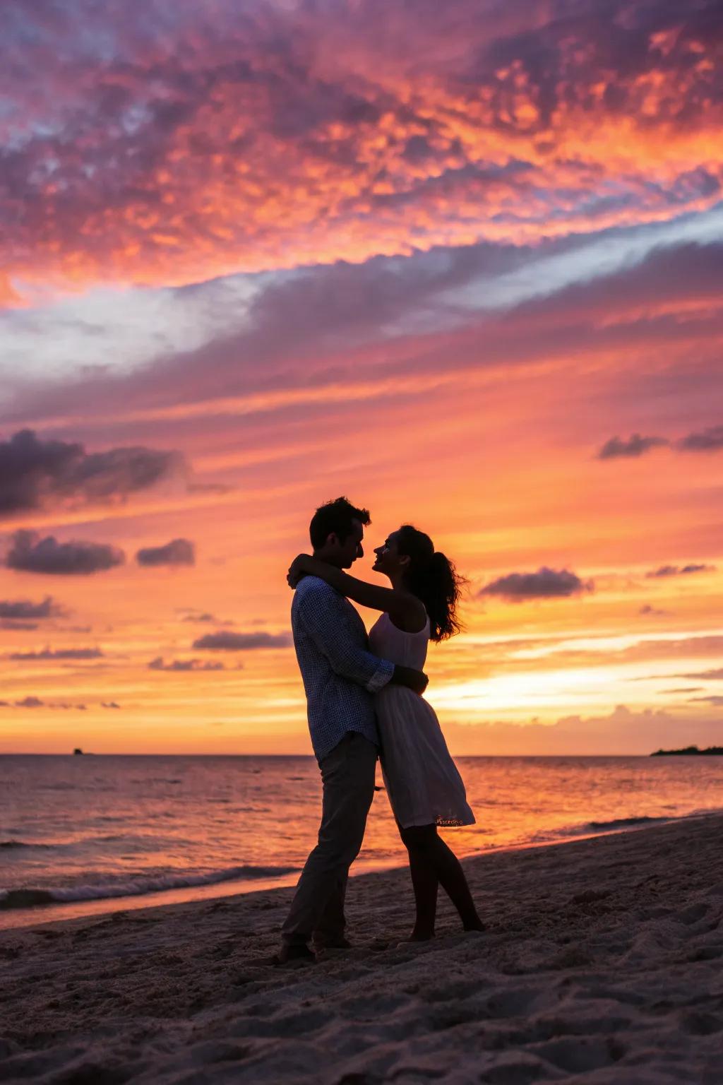 Sunset happiness at the edge of the world.