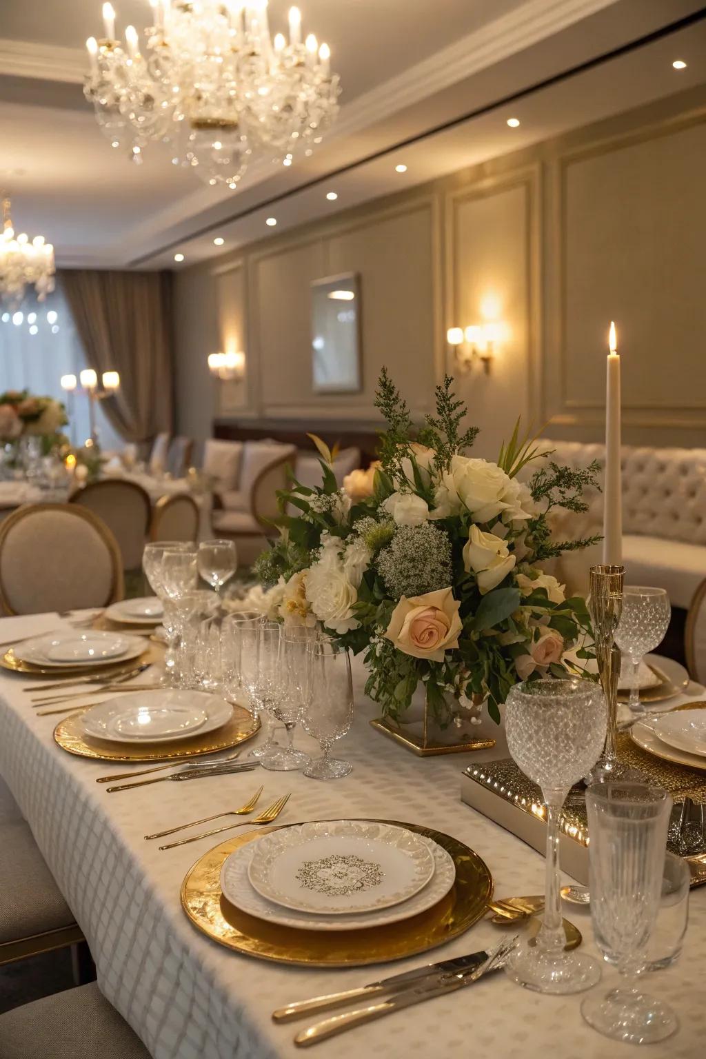 Celebrate your 40th in style with a luxurious dinner party.