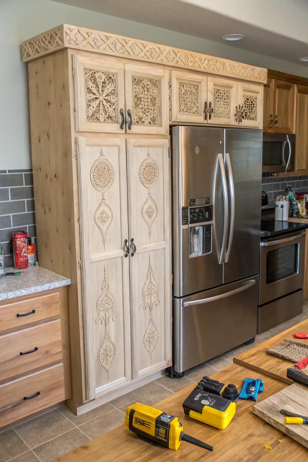 A DIY cabinet project permits customized and economical solutions.
