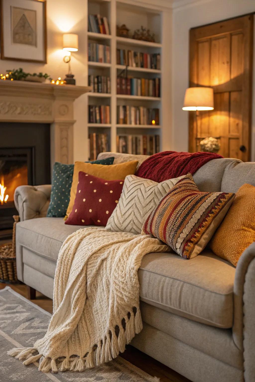 Comfortable details promote relaxation and ease.