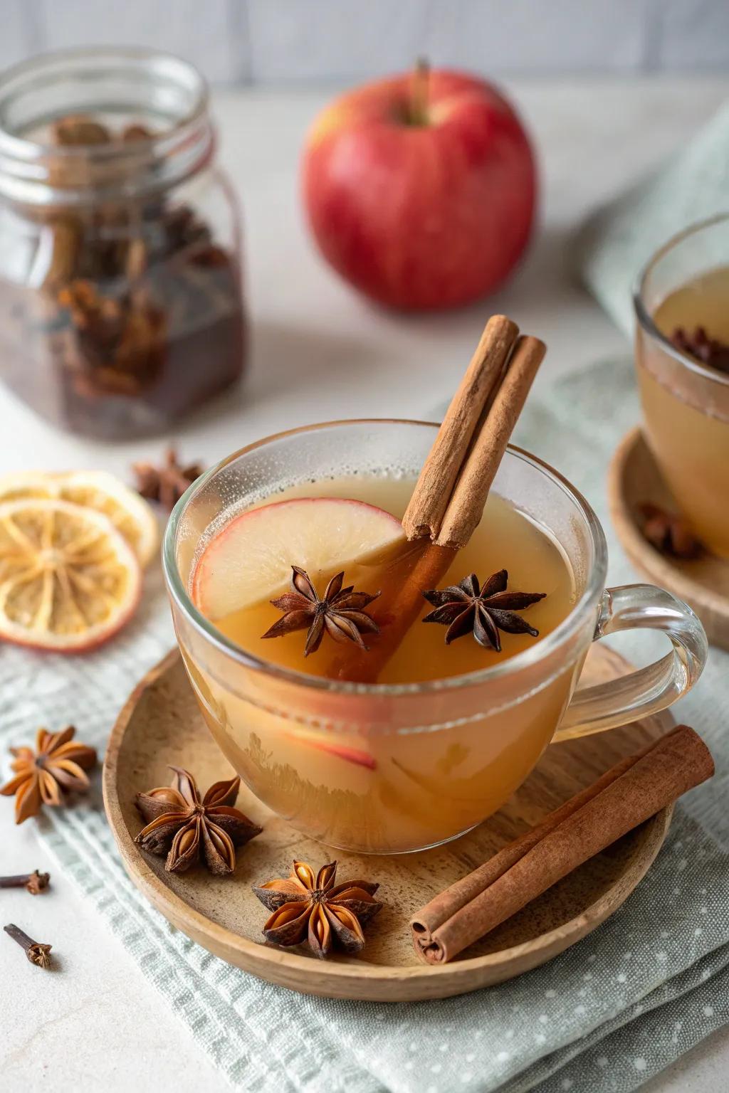Exotic spices bring warmth to apple cider punch.