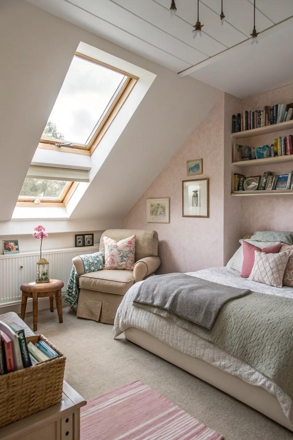 Adjustable layouts make your attic bedroom multi-purpose and efficient.