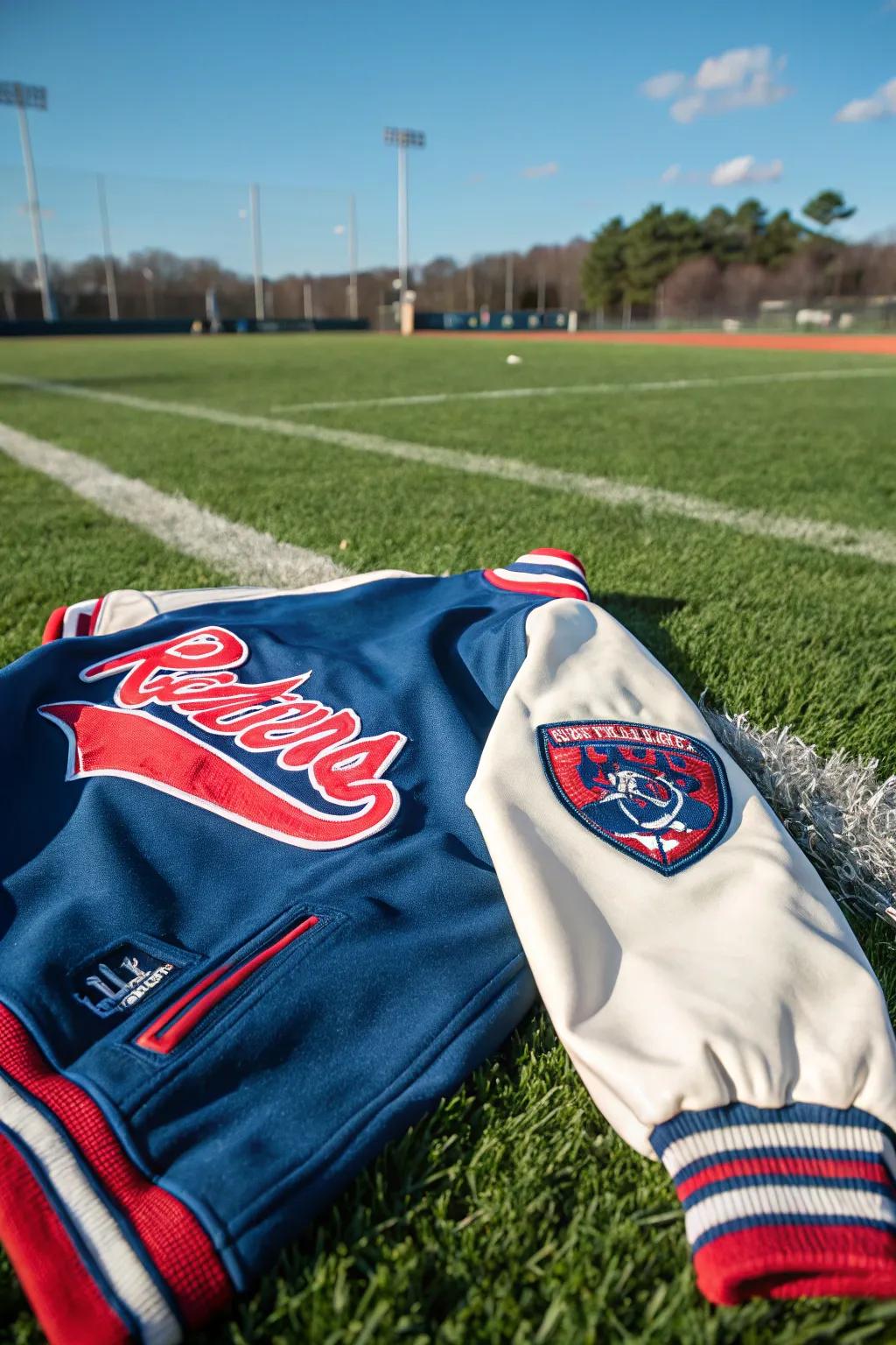 Foster a sense of unity with team identity insignia on your jacket.