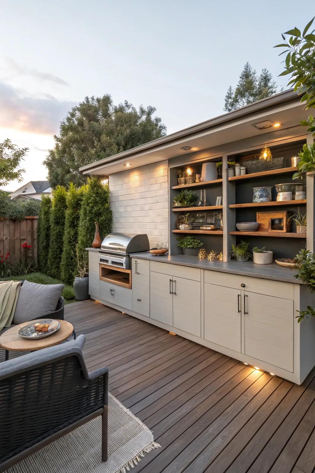Smart keeping makes your BBQ area organized.