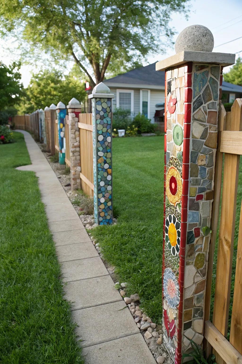 Turn your beams into works of art using stunning tile designs.