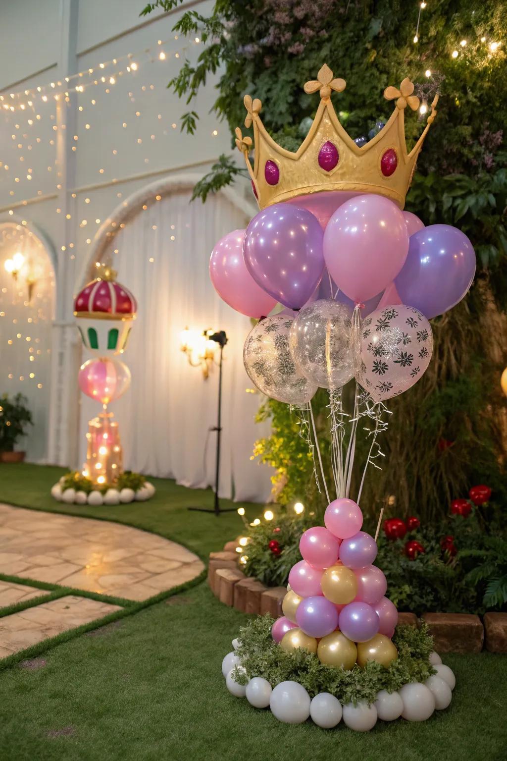 A fairy tale-themed balloon bouquet perfect for creating magical moments.
