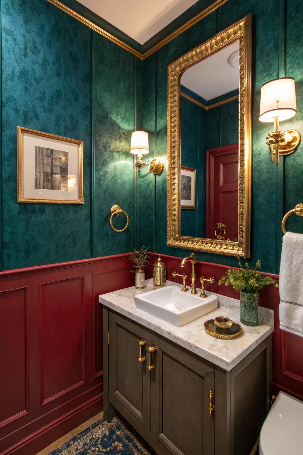 With their opulent feel, gem tones bring luxury and warmth to your bathroom.