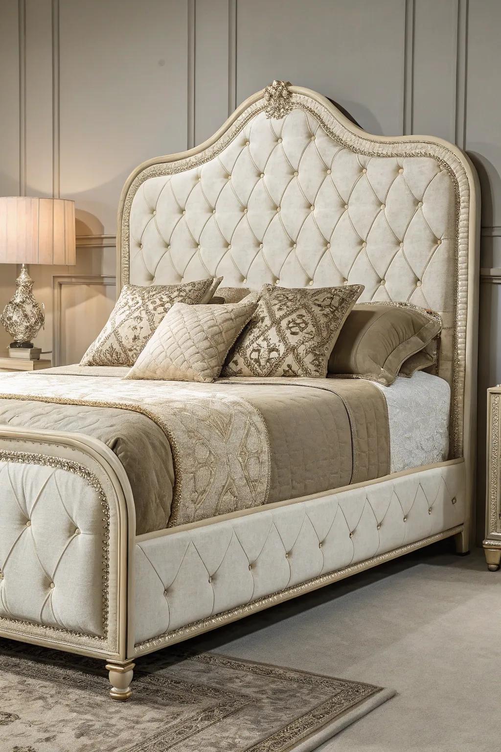 Bespoke padding imparts a luxurious touch to a bed base.