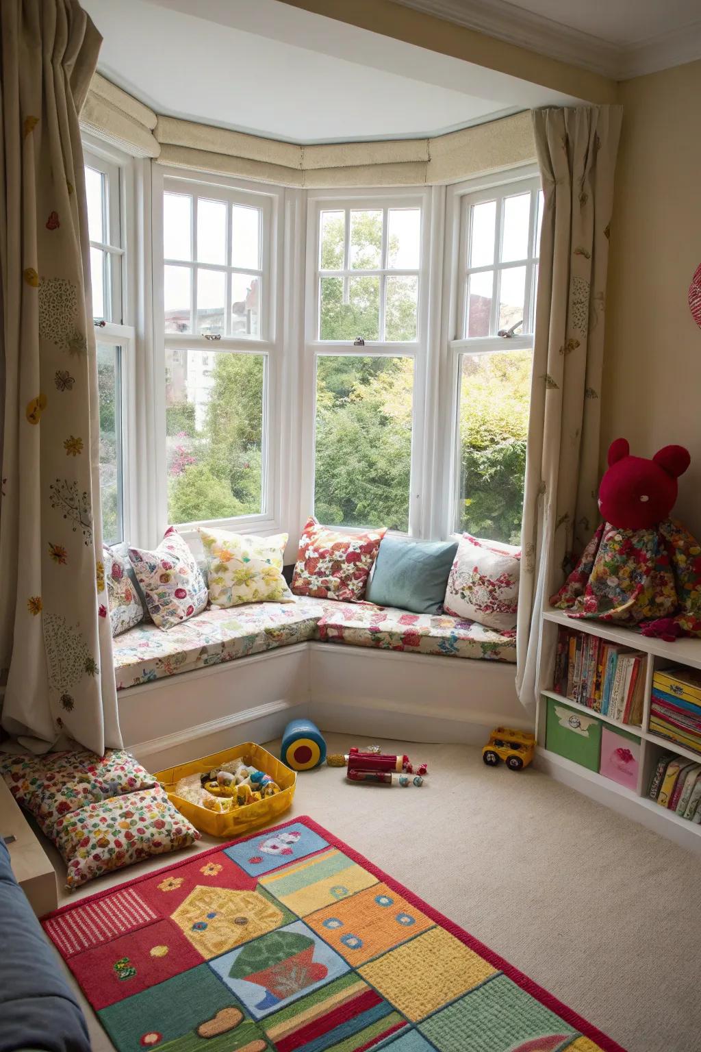 An imaginative and well-organized space for children's activities.