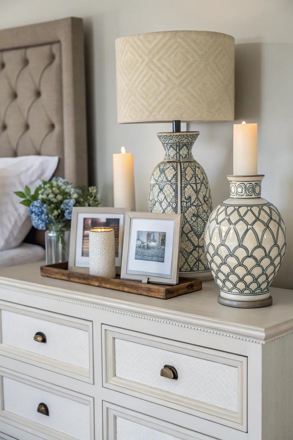 Symmetry brings balance and order to your decor.