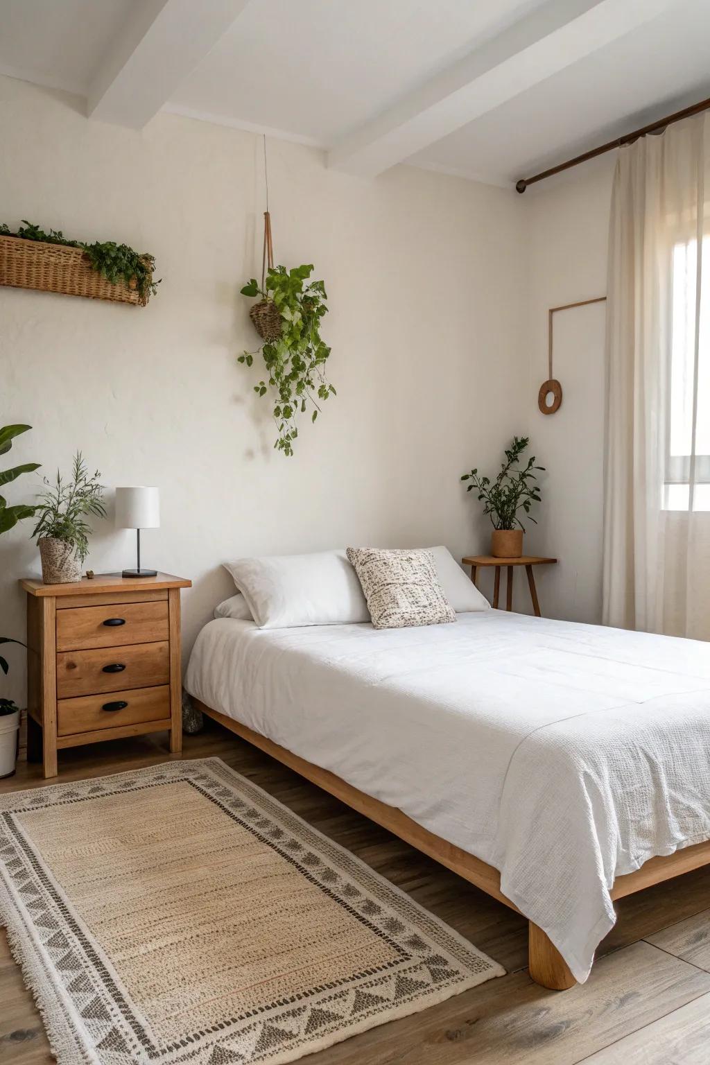 Restrained decor creates a peaceful and orderly environment.