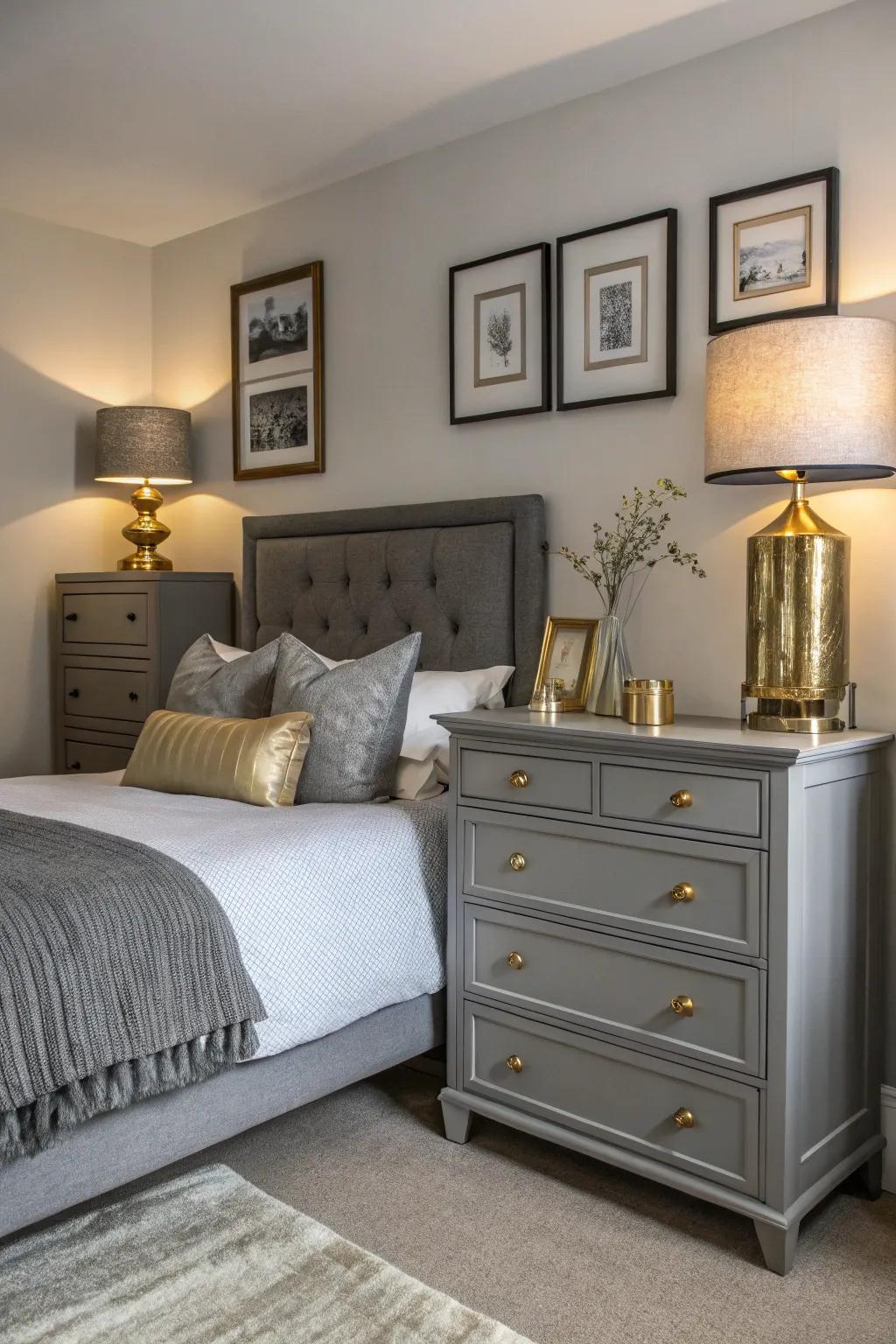 Metallic details giving a trace of glamour.