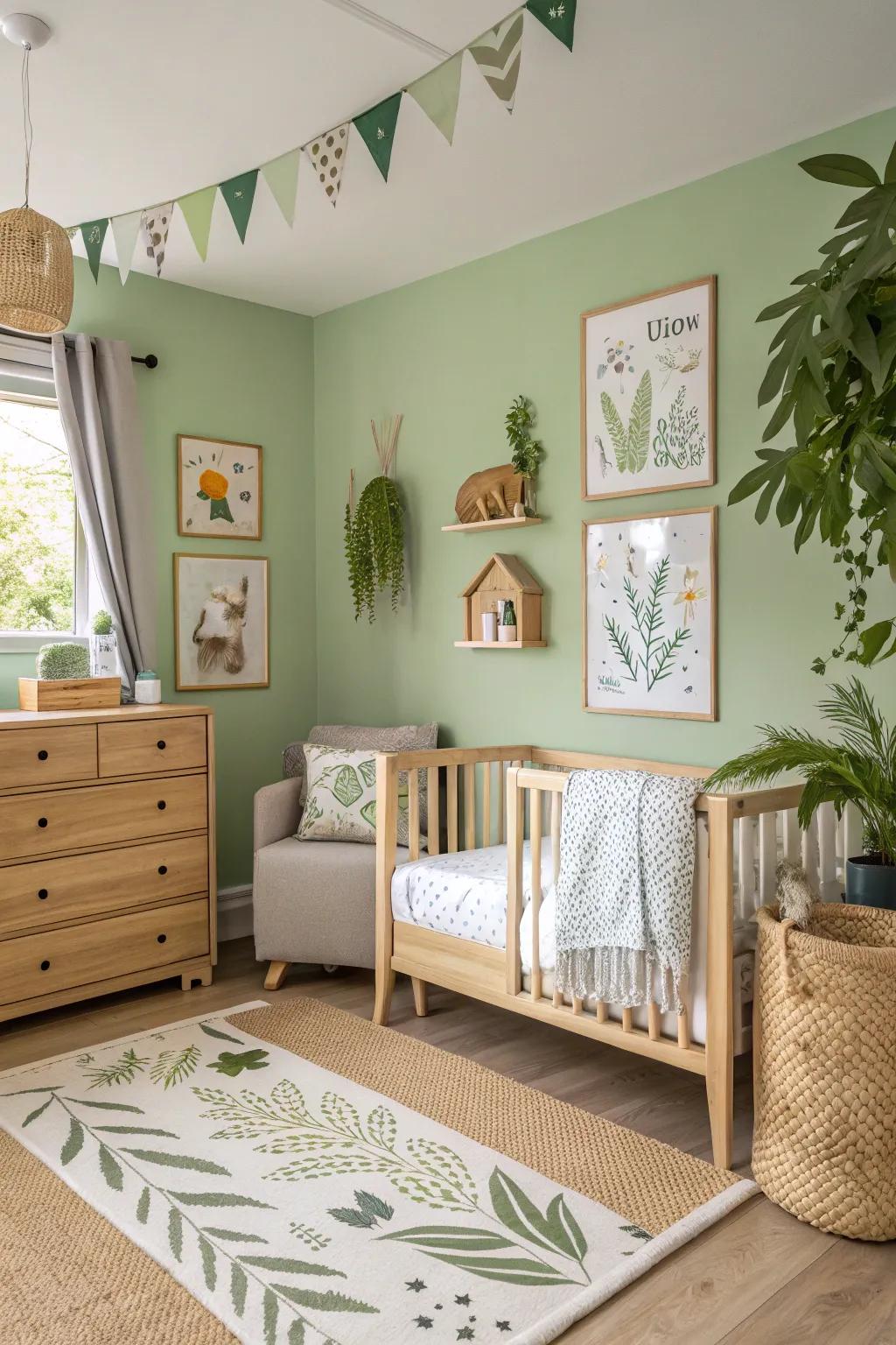 Soft chartreuse renders a rejuvenating and peaceful ambiance.