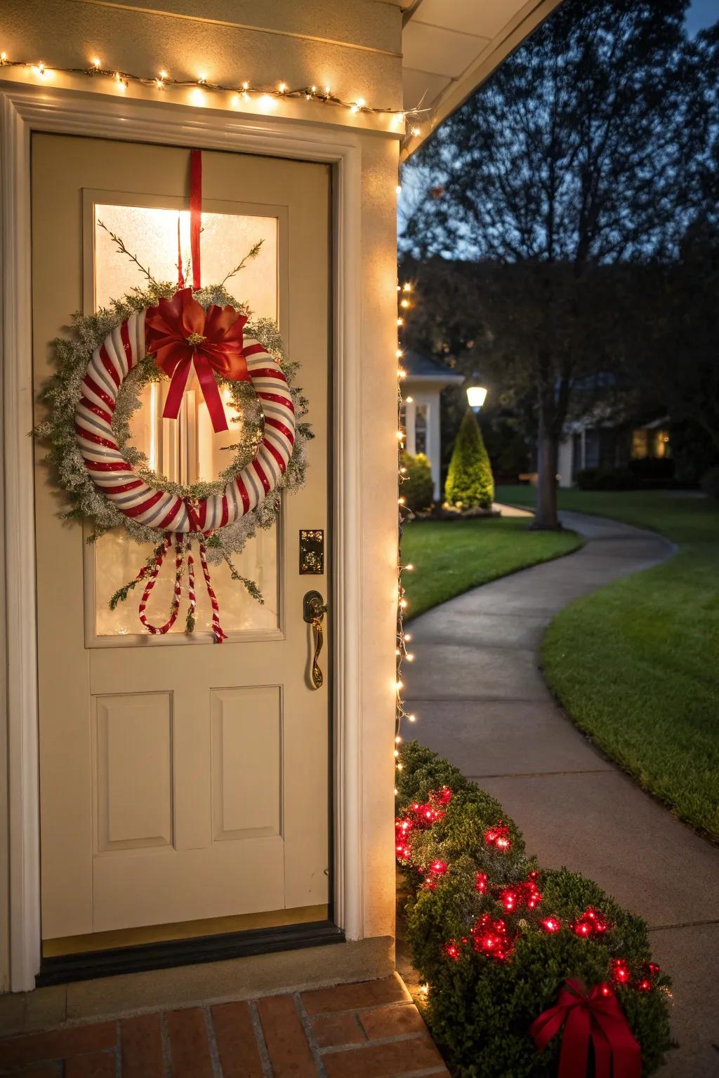 Welcome attendees with a peppermint chaplet.