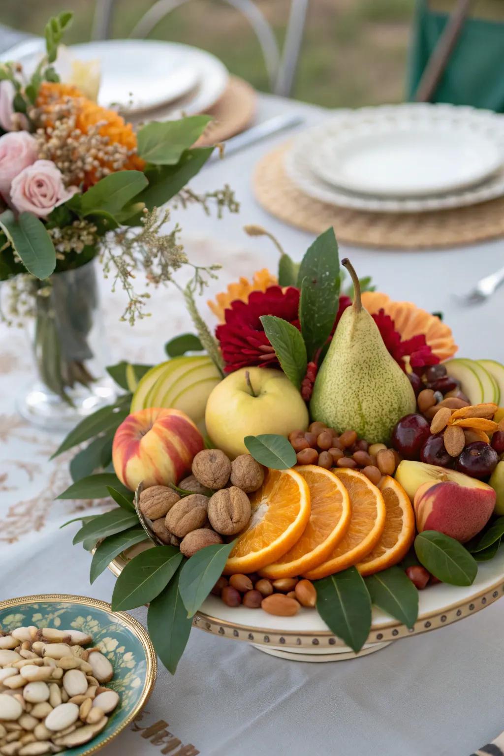 Edible centerpieces mix usefulness with beauty.