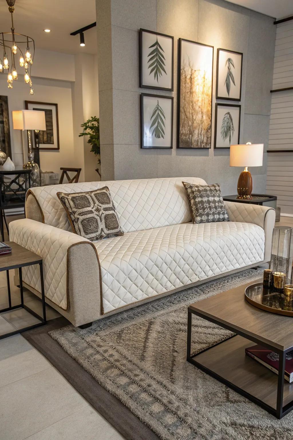 Slipcovers offer a simple and economical method to update your couch.