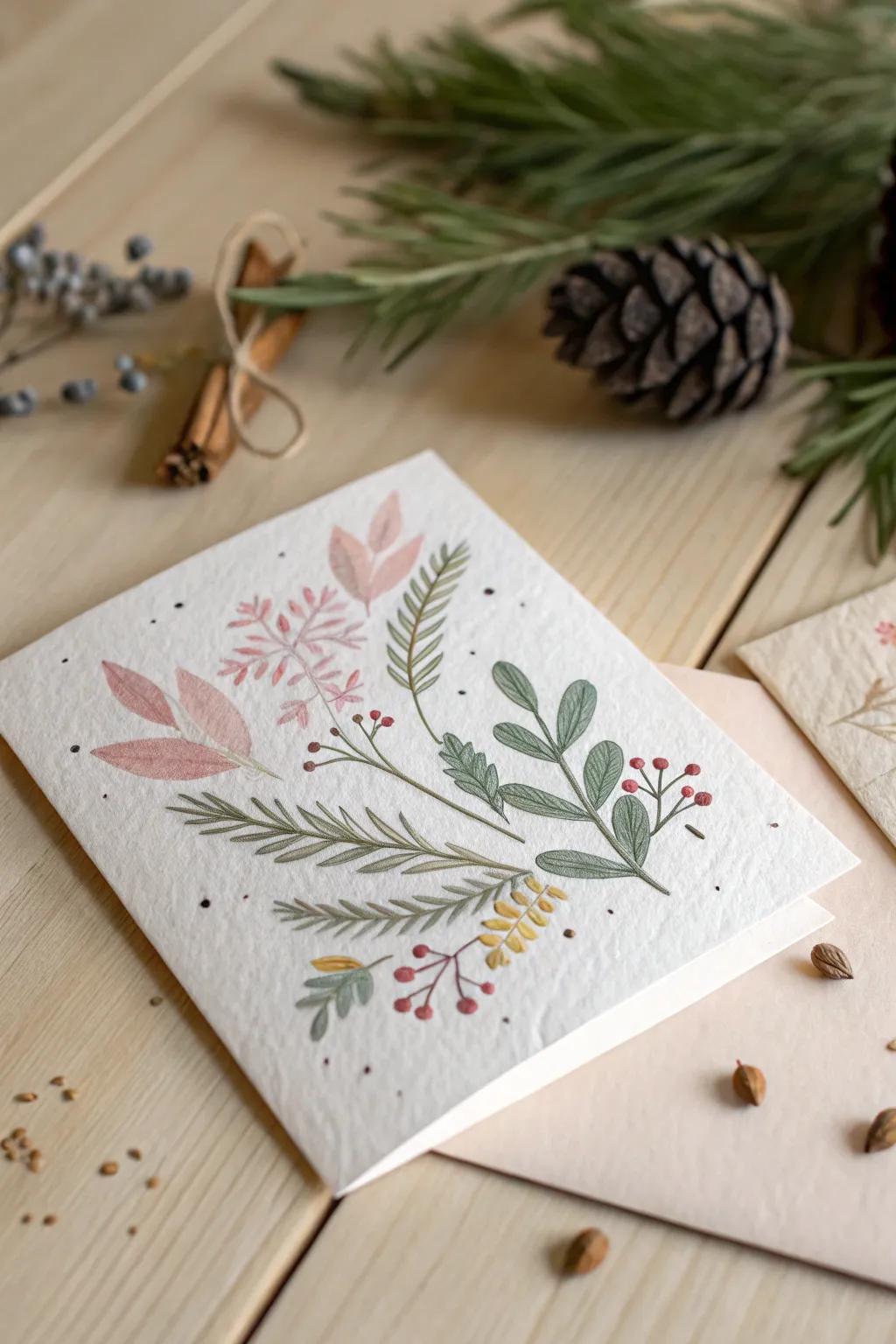Give a greeting that flowers—embrace sustainability with stylish seeded paper greetings this Christmas.