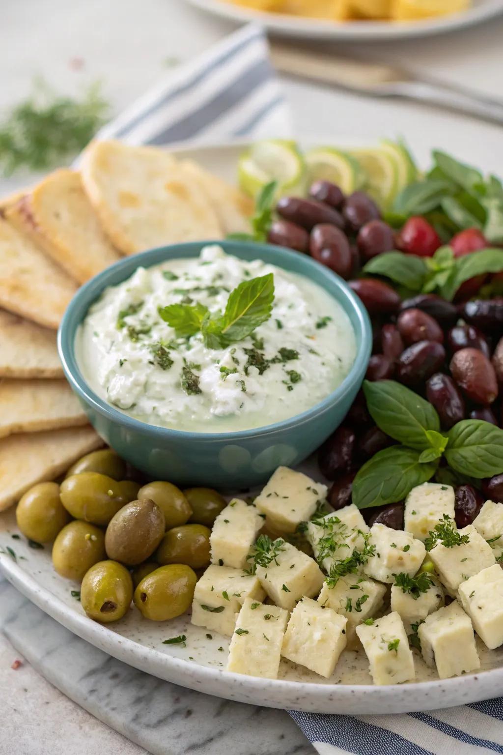 Mediterranean-themed dish offering a taste of the sun.