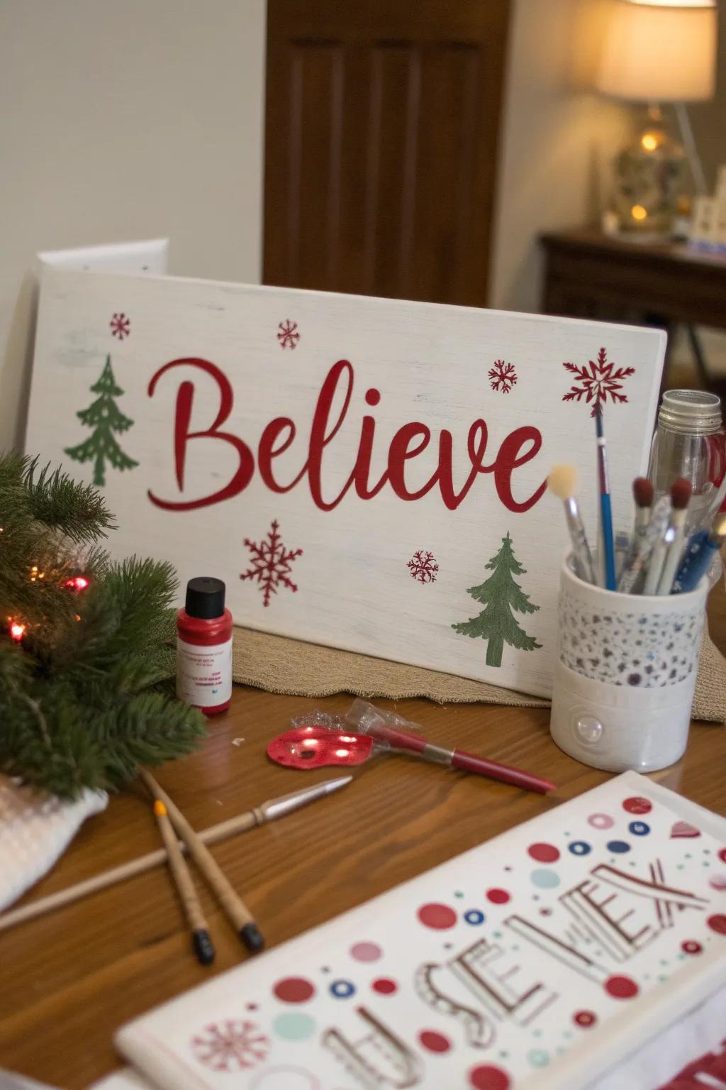 Establish a personalized accent with a DIY festive marker.