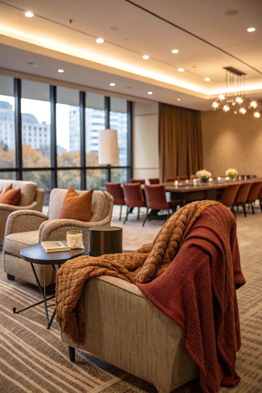 A relax space fosters informal and creative discussions.