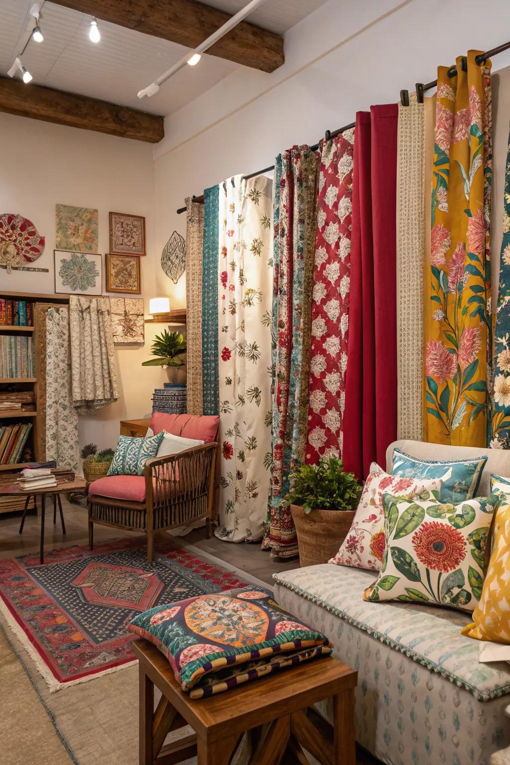 Mixing patterns introduces a unique and personal touch.