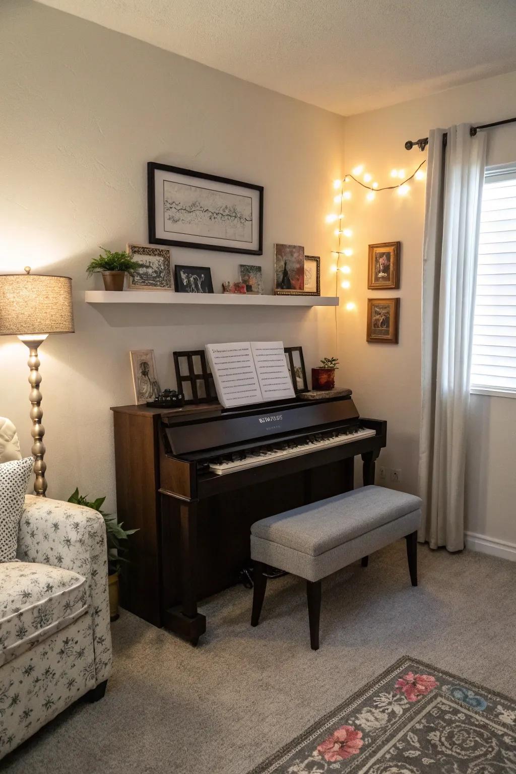 Multiuse furniture reduces clutter.