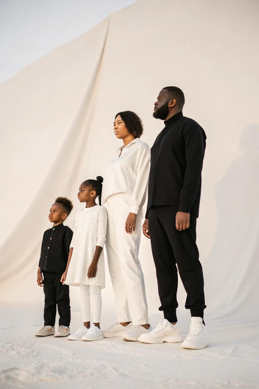 Minimalism allows the focus to stay on the family's unique character.